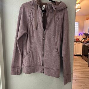 lululemon athletica Dusty Rose full zip fleece scuba